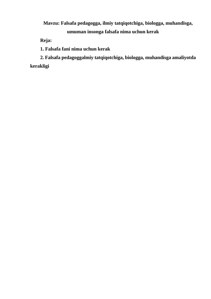 Pedagogik falsafa 1