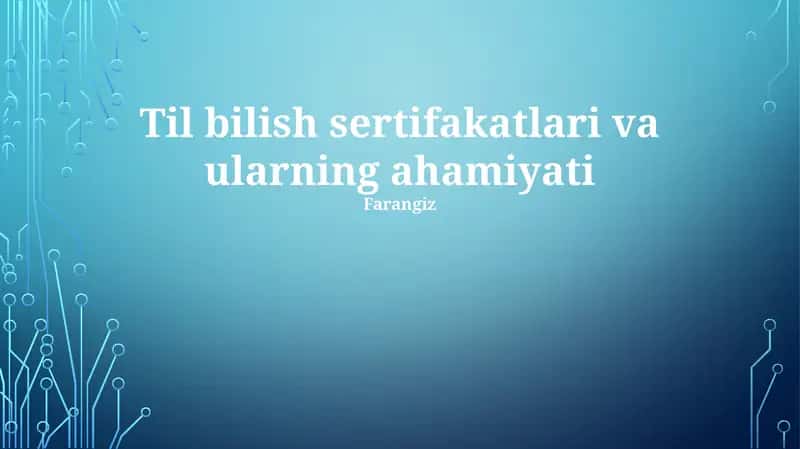 Avtomobil Sertifikatlari 1