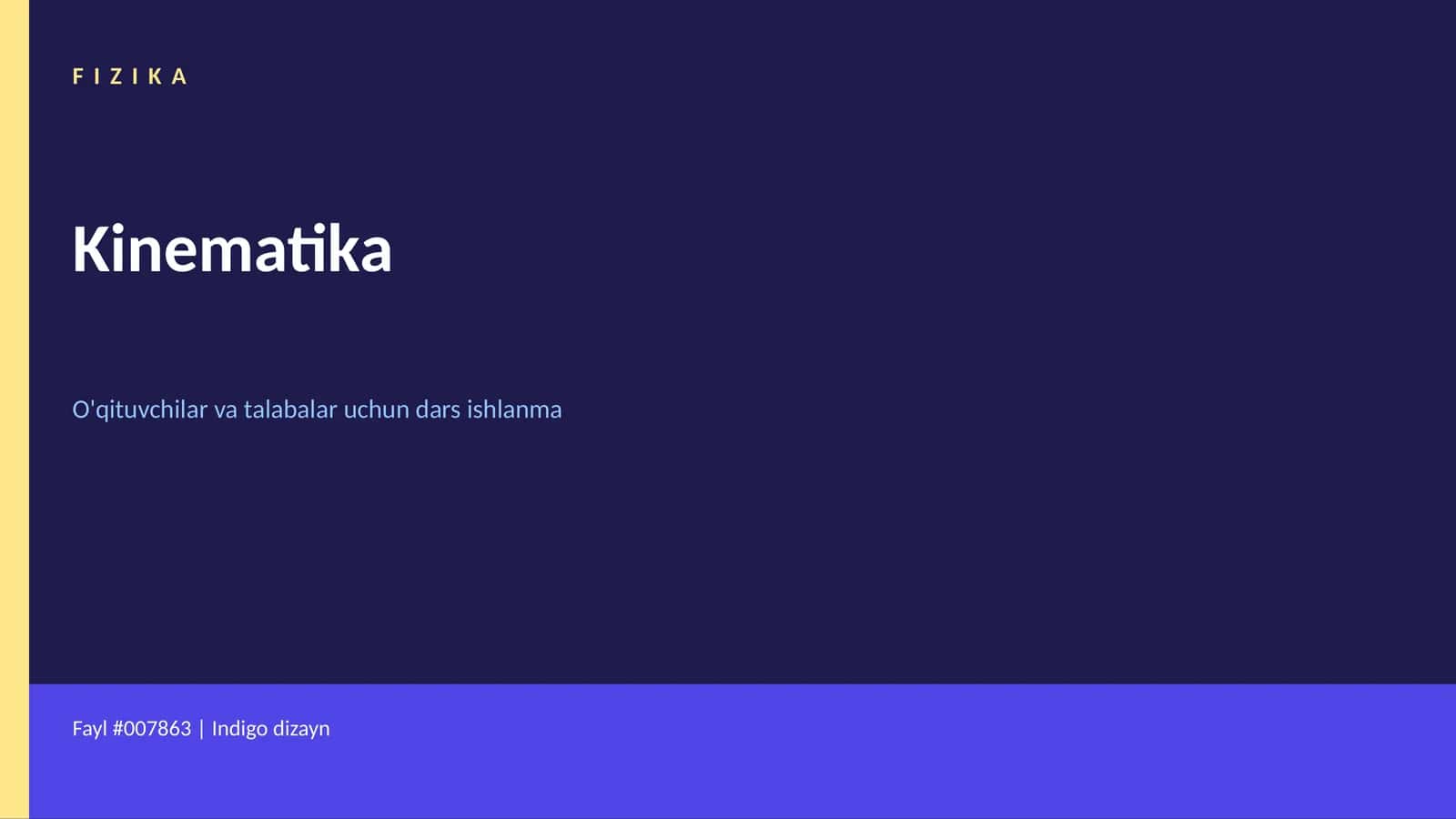 FIZIKA Kinematika 1