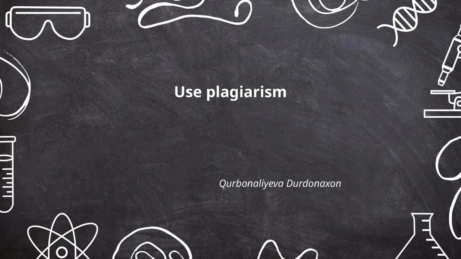 Plagiarism in Academic Writing 1