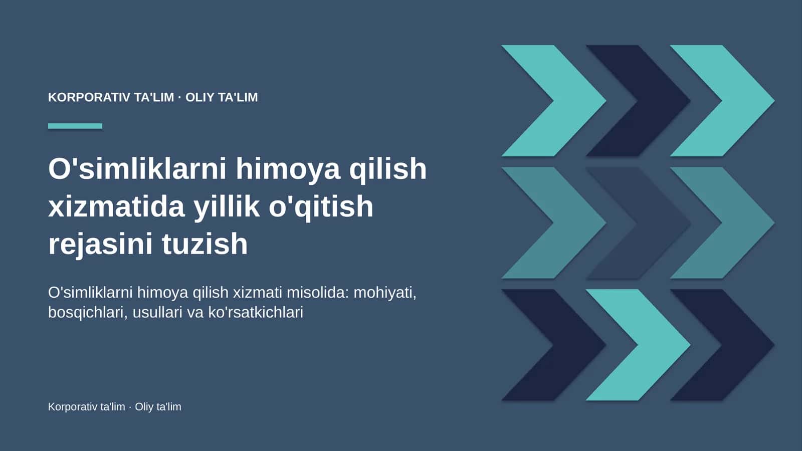 o'simliklarni himoya qilish xizmatida yillik o'qitish rejasini tuzish 5685 1