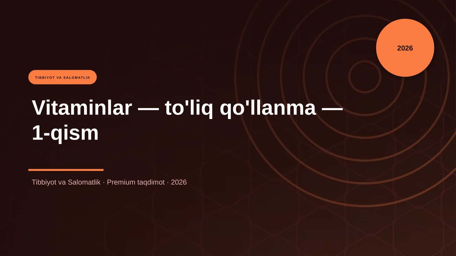 Vitaminlar — to'liq qo'llanma — 1-qism 1