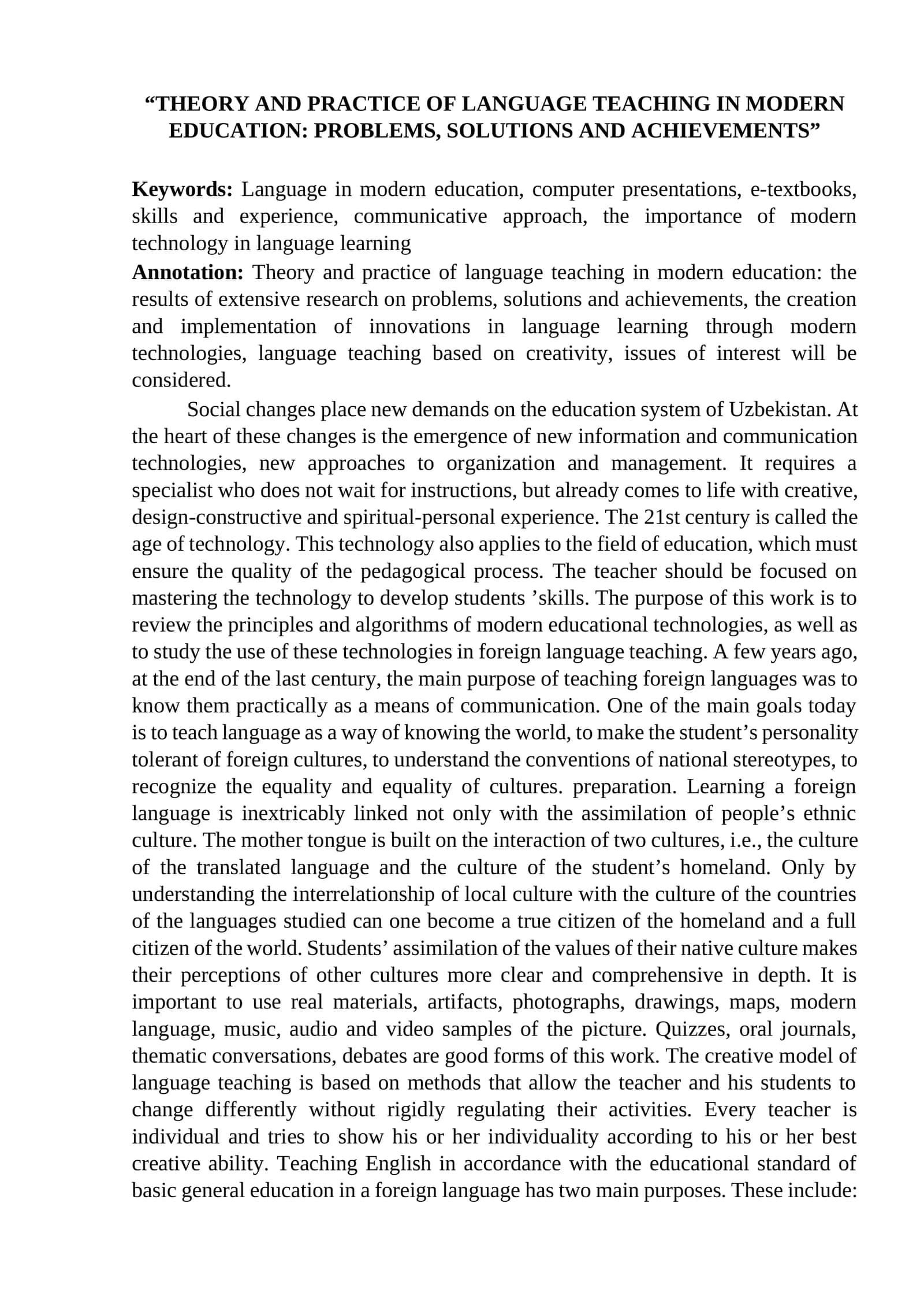 MAQOLA Theory and practice of language teaching 1