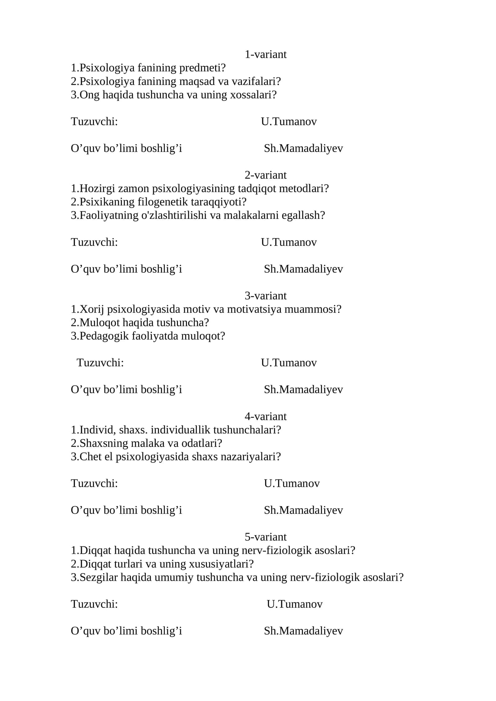 Xorij psixologiyasida motiv va motivatsiya muammosi 1