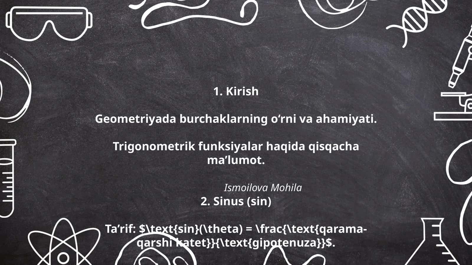 Sinus (sin) 1