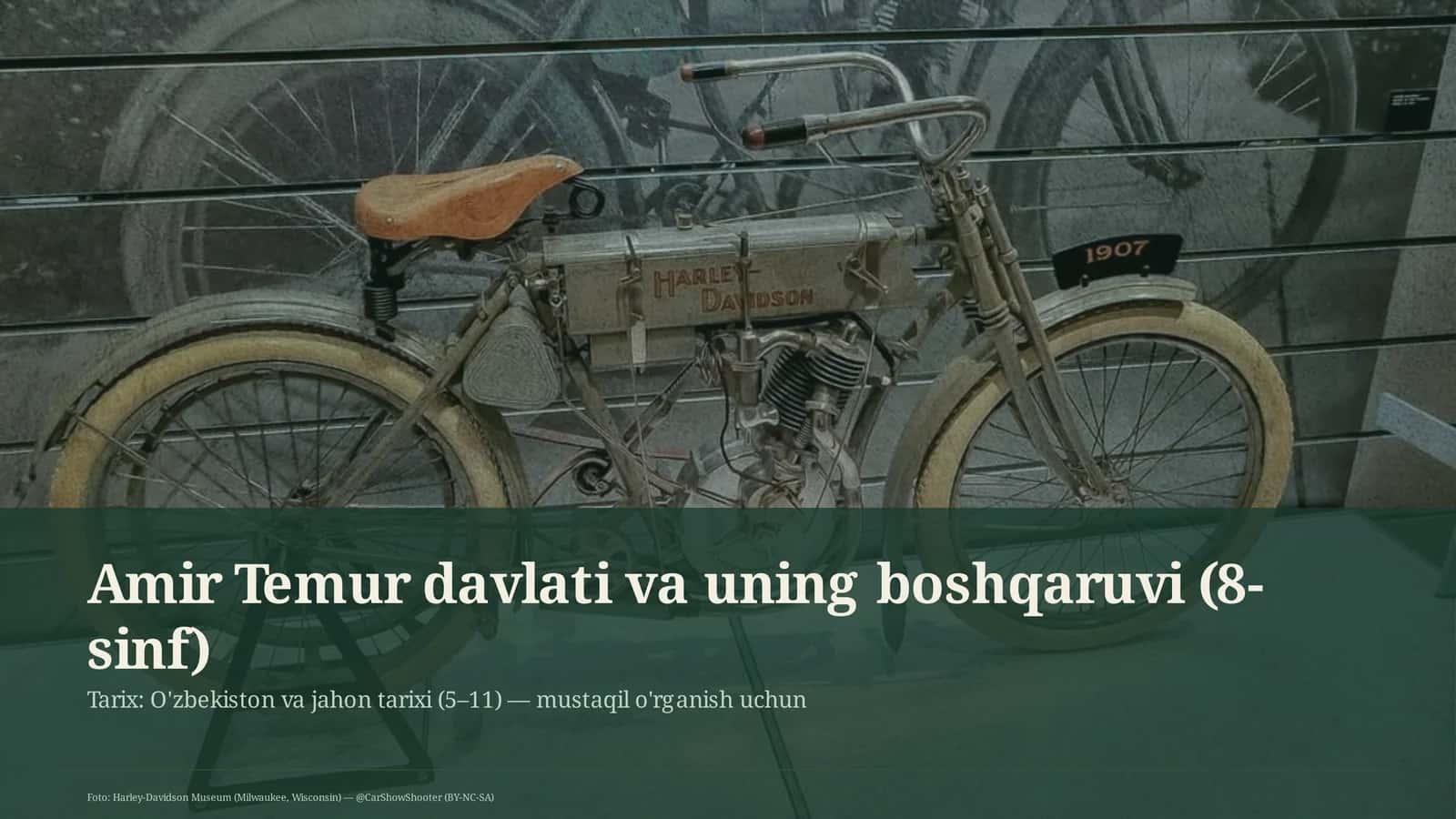 Amir Temur davlati va uning boshqaruvi (8-sinf) 1