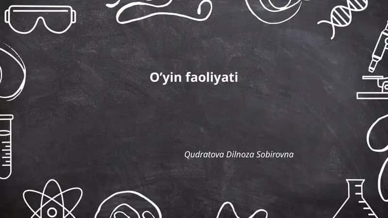Oʼyin faoliyati 1
