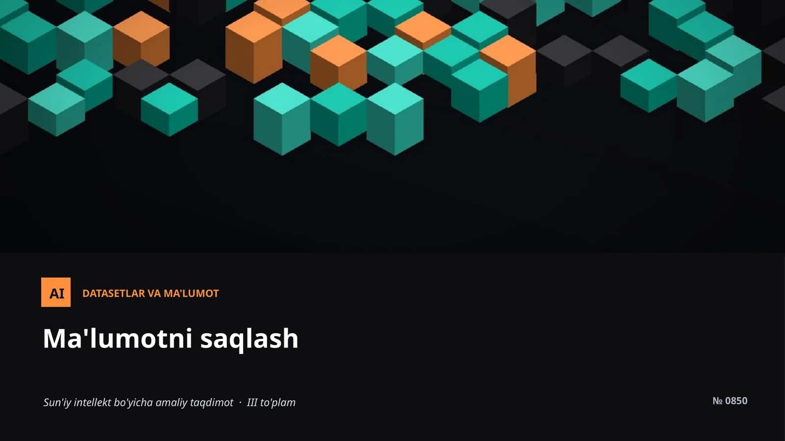 Ma'lumotni saqlash 1