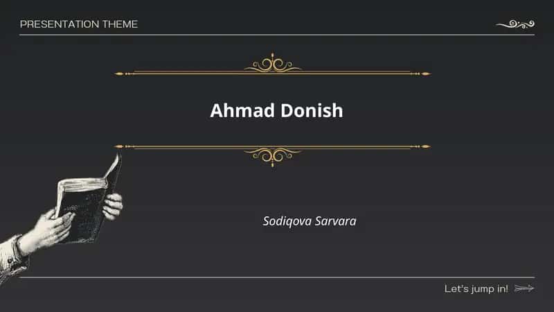 Ahmad Donish 1