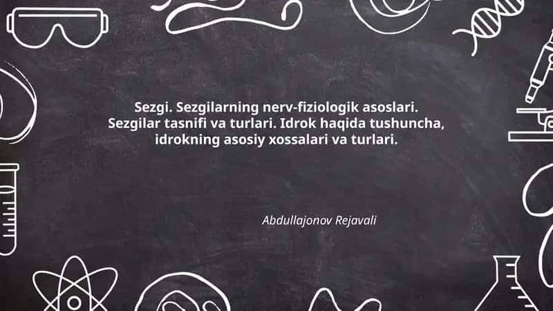 Sezgi va uning vazifalari 1