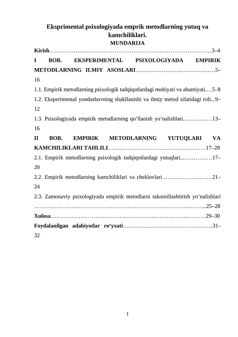 Empirik Psixologiyada Metodlar 1