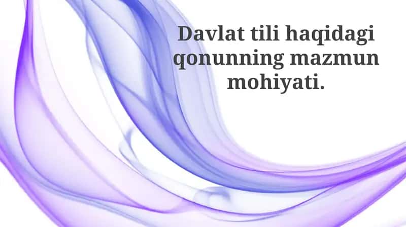 Ta'lim va Til Siyosati 1