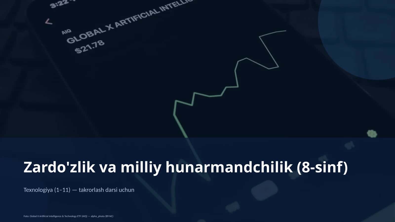 Zardo'zlik va milliy hunarmandchilik (8-sinf) 1