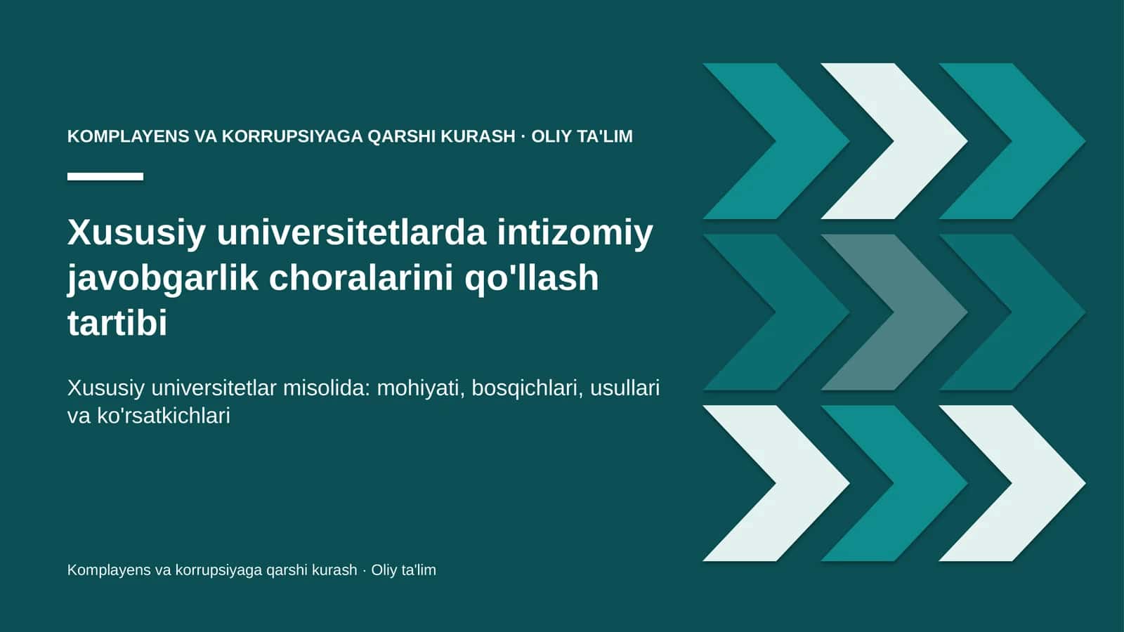 Xususiy universitetlarda intizomiy javobgarlik choralarini qo'llash tartibi 1