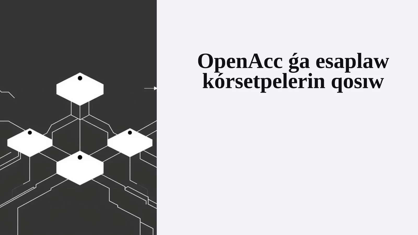 OpenAcc ǵa esaplaw kórsetpelerin qosıw 1