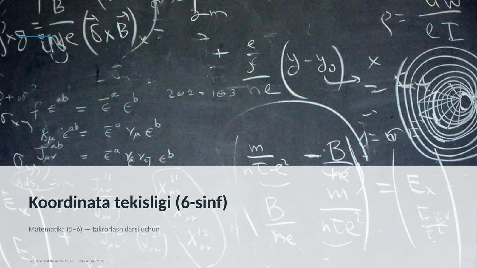 Koordinata tekisligi (6-sinf) 1