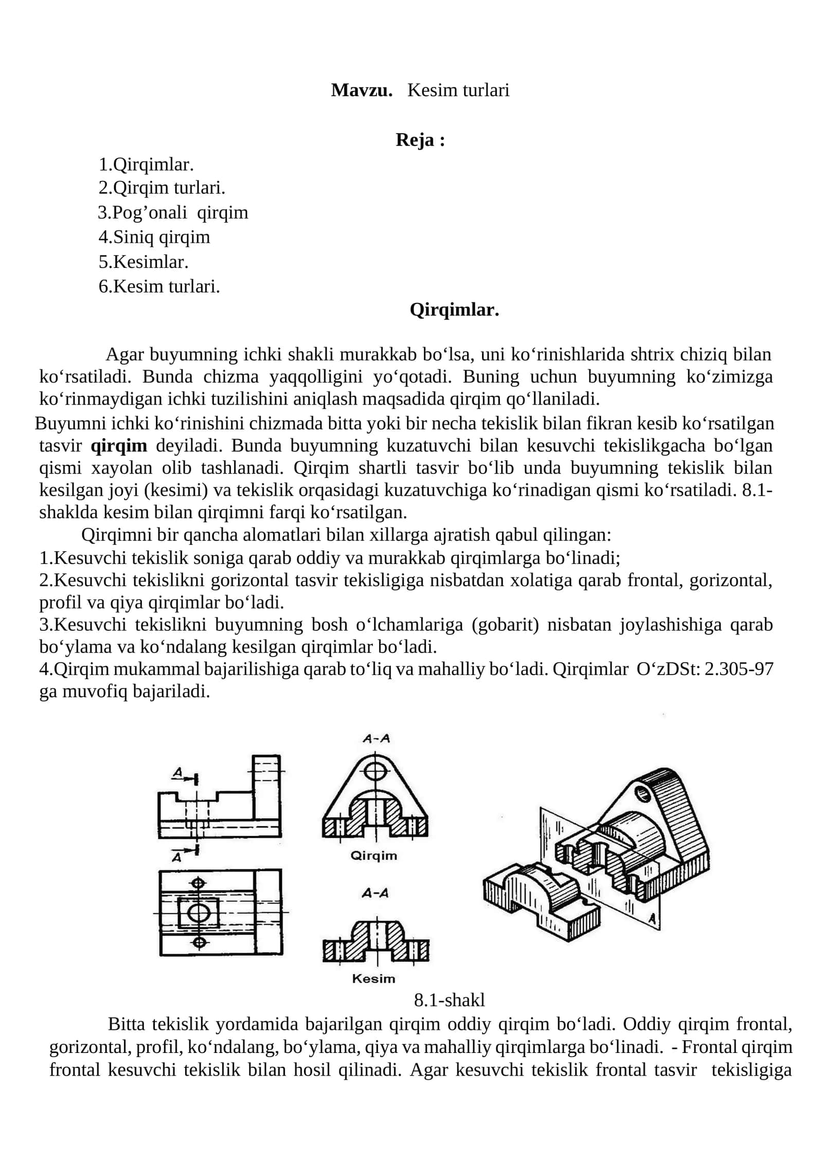 Kesim turlari 1