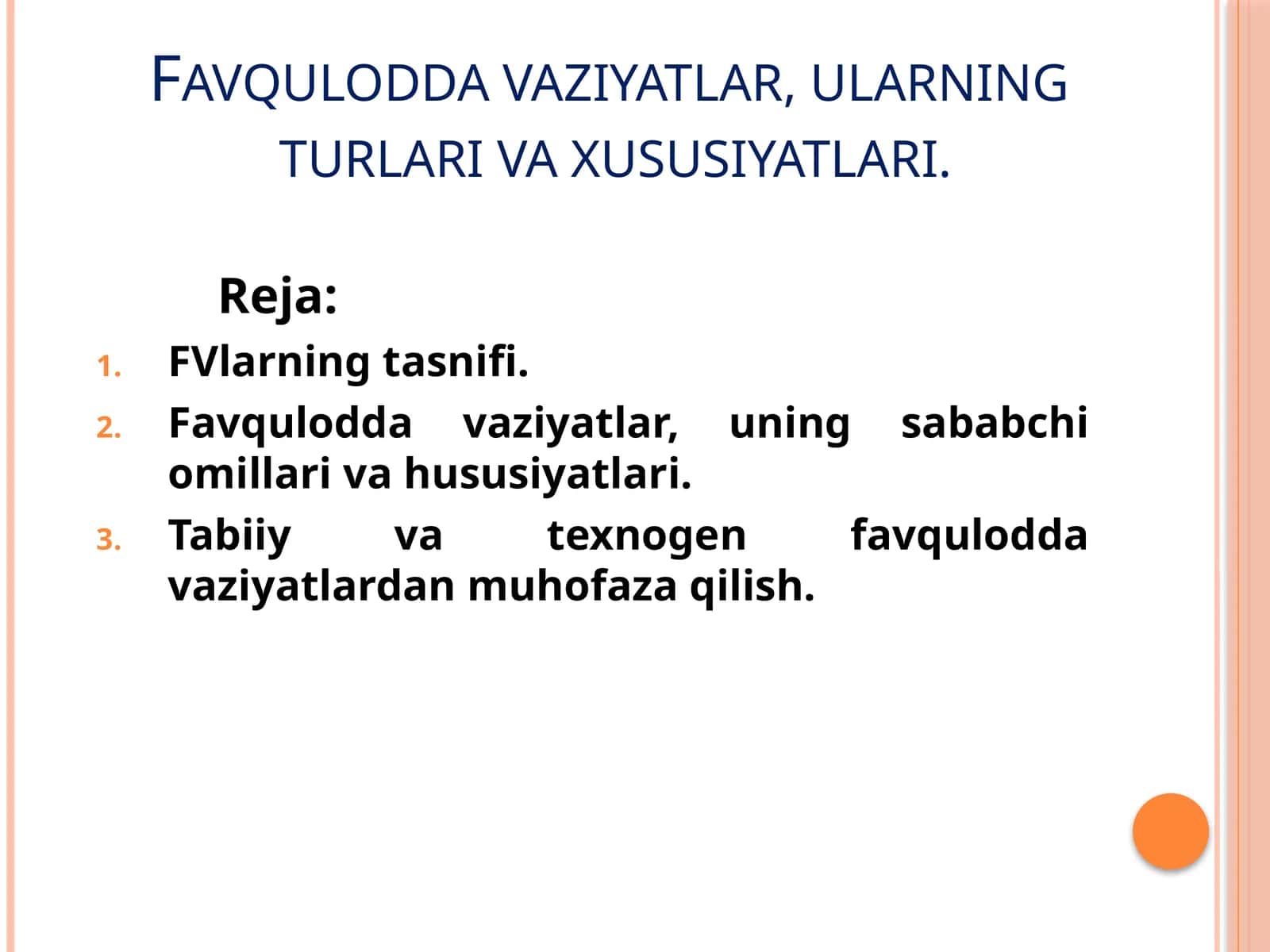Favquloddavaziyatlar,ularningturlarivaxususiyatlari 1