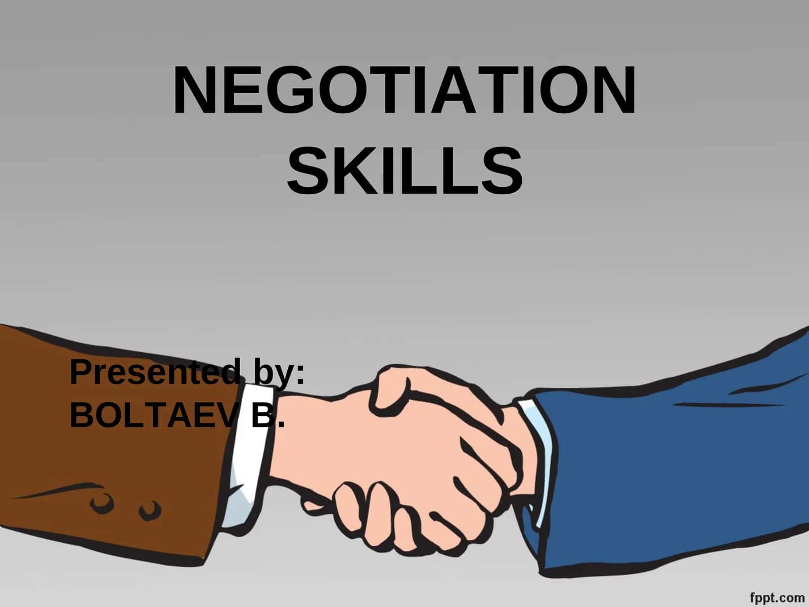 NEGOTIATION SKILLS 1