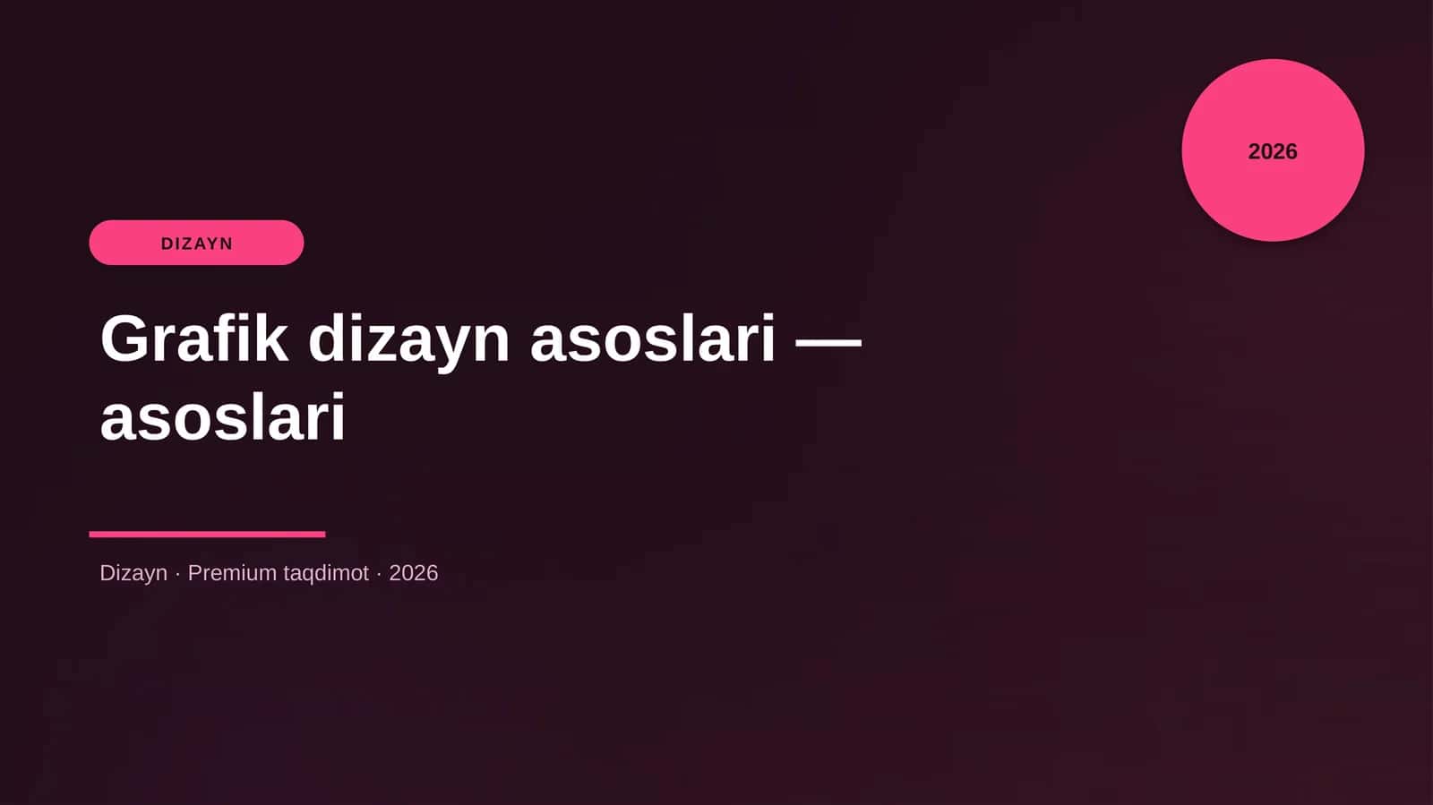 Grafik dizayn asoslari — asoslari 1