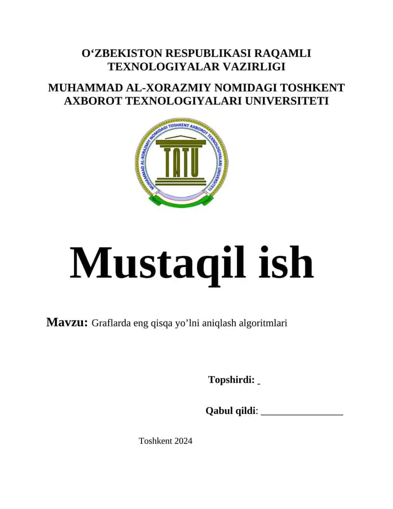 Algoritmlarni loyihalash 1
