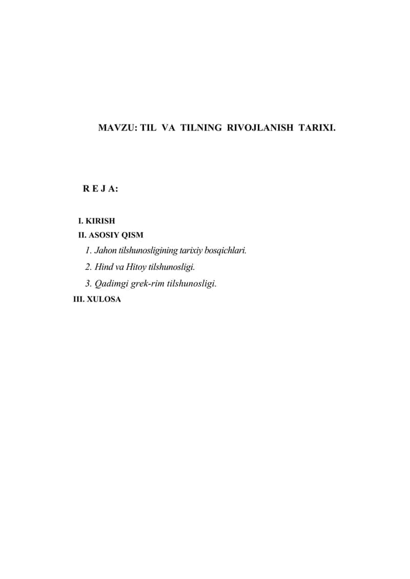 Til VA TILNING RIVOJLANISH TARIXI 1