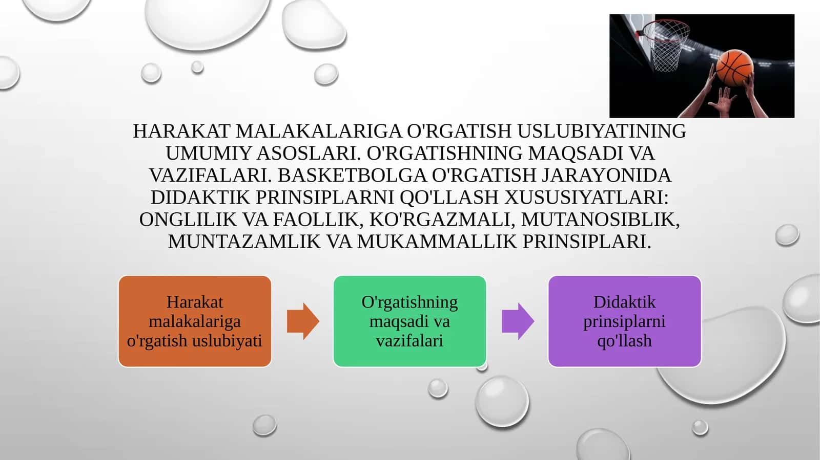 Harakat Malakalari O'rgatish Usullari 1