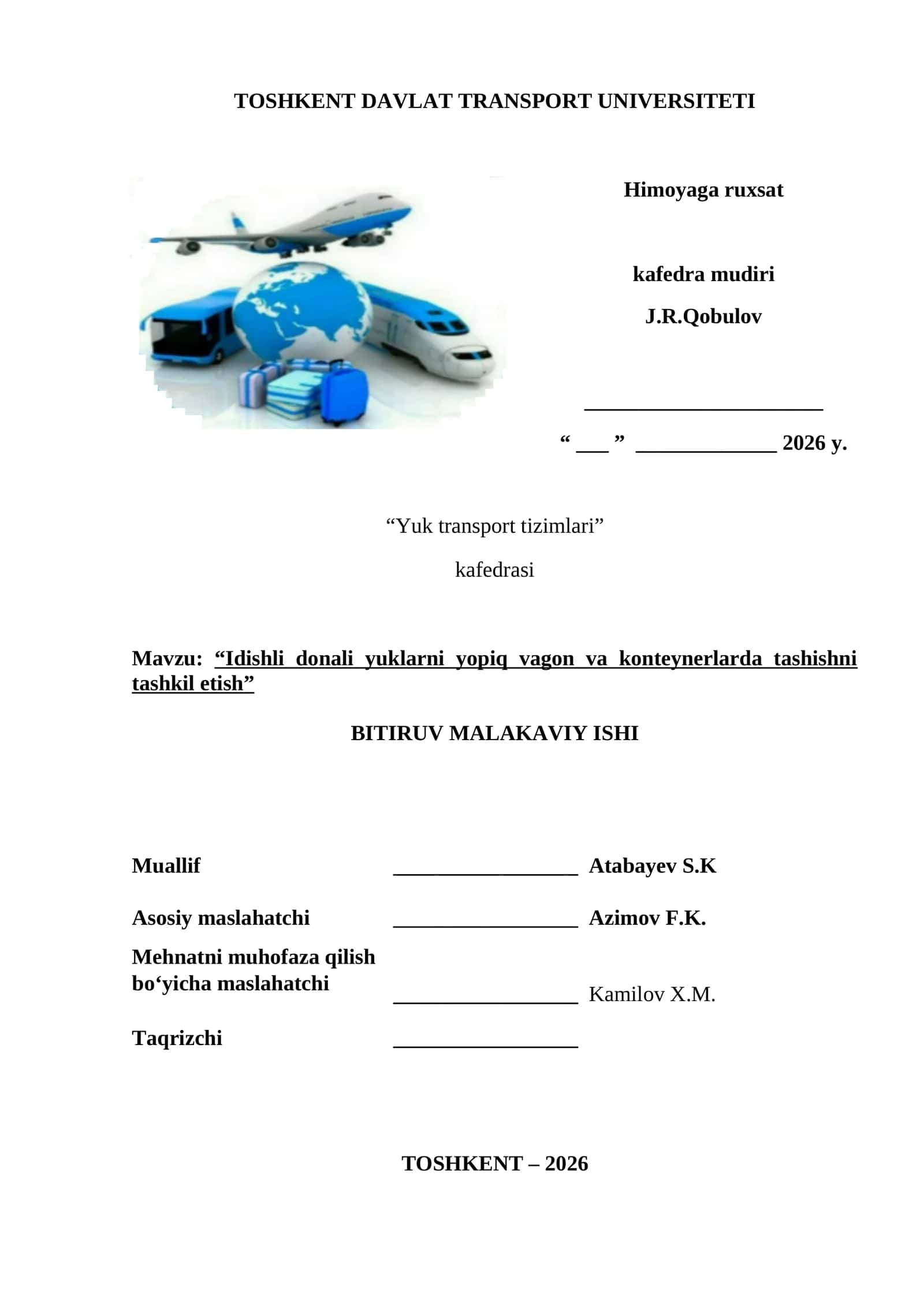 Yuk trаnsроrt tizimlаri 1