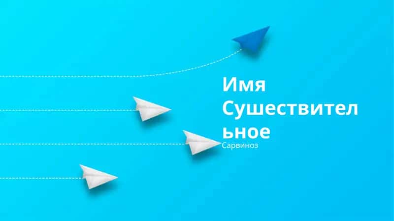 Типы существительных 1