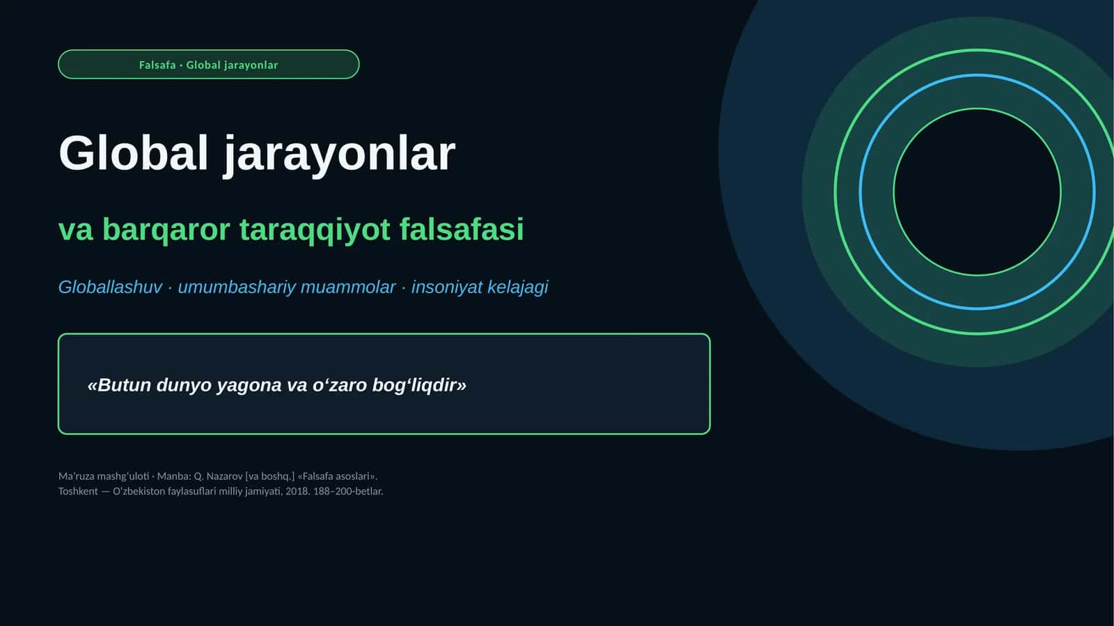 Global jarayonlar 1