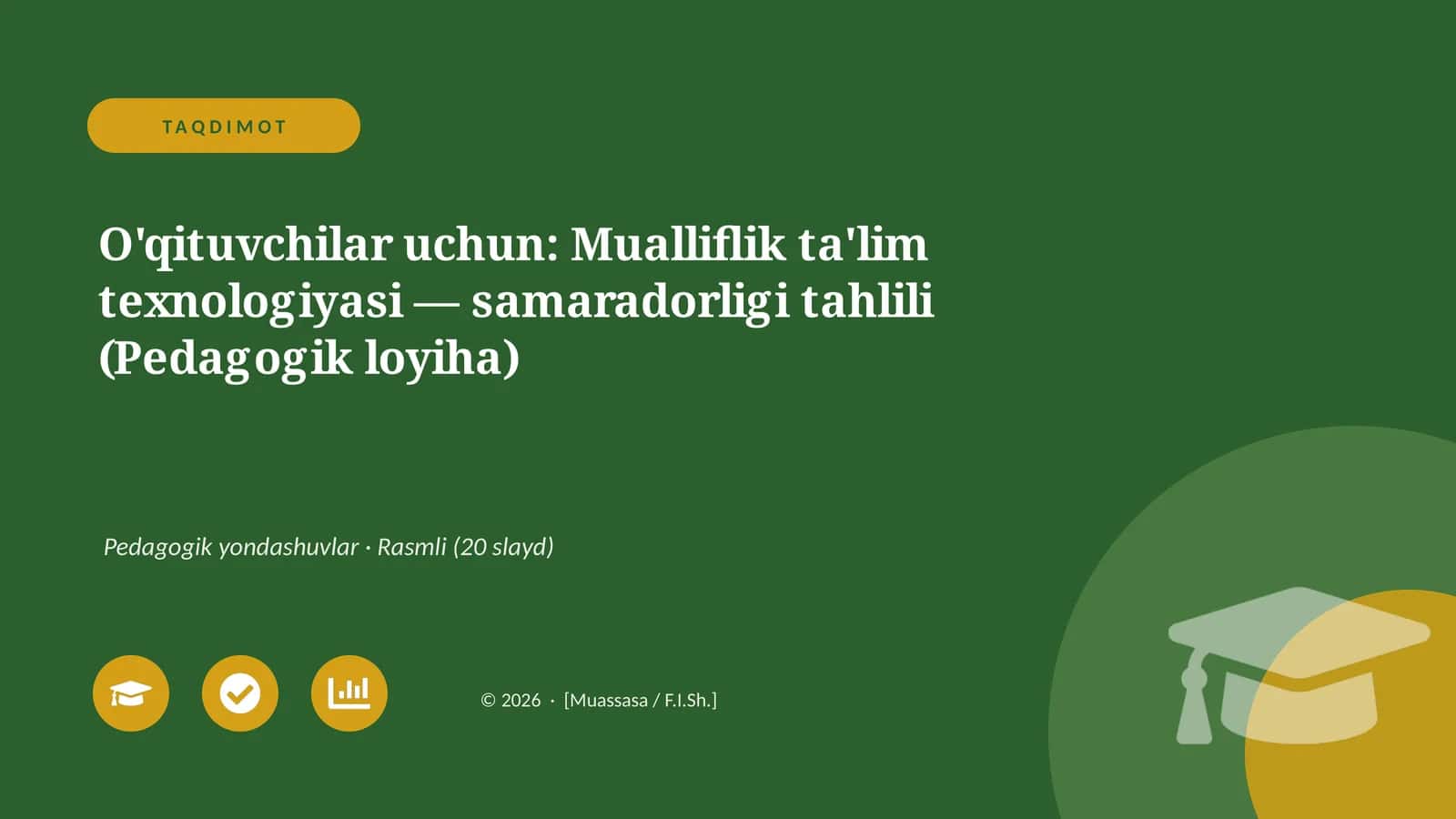 Mualliflik ta'lim texnologiyasi 1
