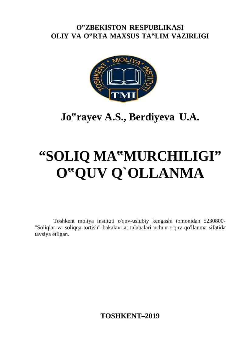 SOLIQ MA‟MURCHILIGI 1