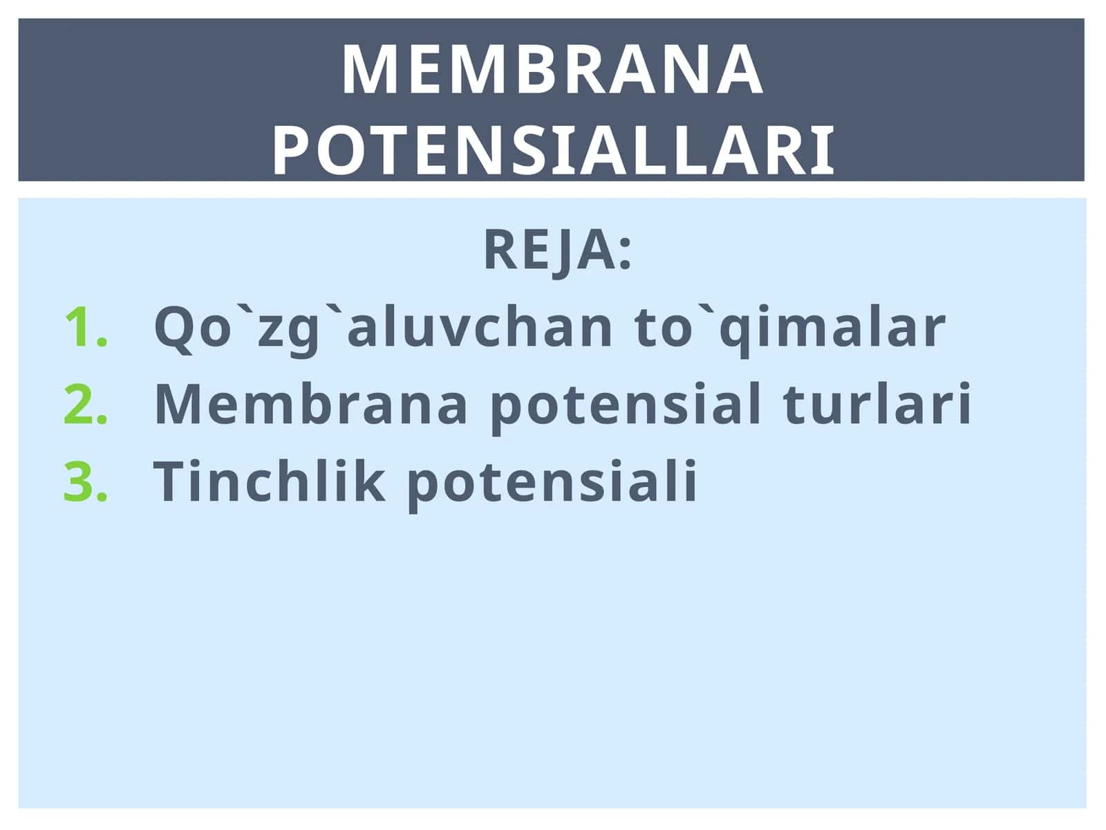 Membrana potensiallari 1