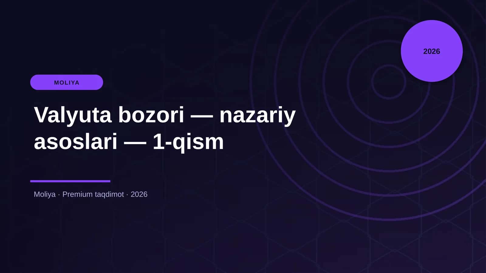 Valyuta bozori — nazariy asoslari — 1-qism 1