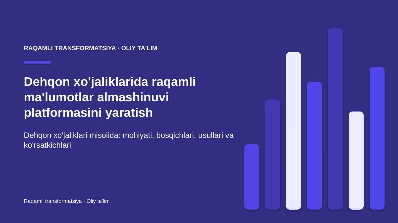 dehqon xo'jaliklarida raqamli ma'lumotlar almashinuvi platformasini yaratish 2183 1