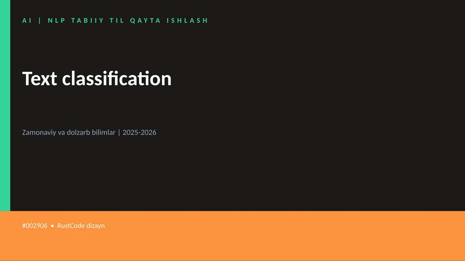 Text classification 1