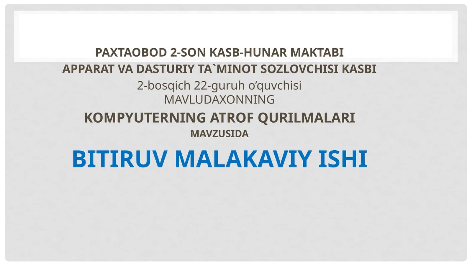 KOMPYUTERNING ATROF QURILMALARI 1