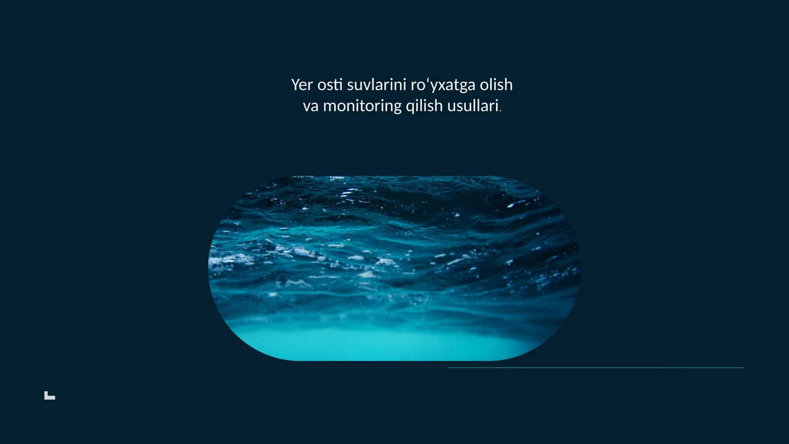 Yer osti suvlarini ro‘yxatga olish va monitoring qilish usullari 1