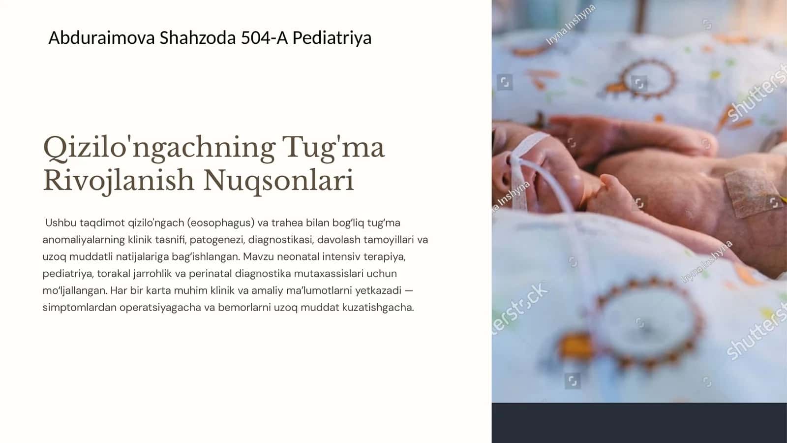 qizil o‘ngach tug‘ma rivojlanish nuqsoni 1