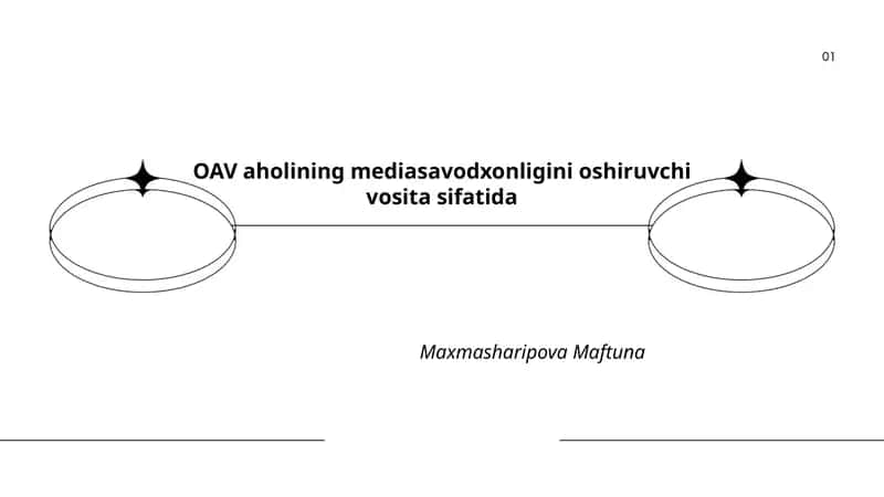 OAV aholining mediasavodxonligini oshiruvchi vosita sifatida 1
