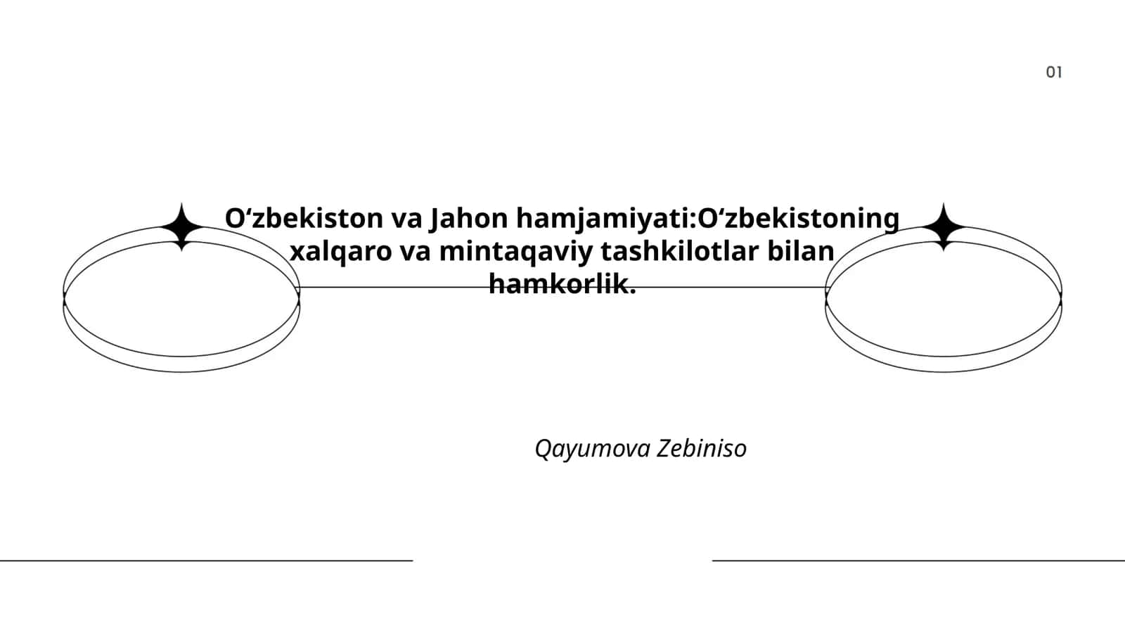Oʻzbekiston va Jahon hamjamiyati:Oʻzbekistoning xalqaro va mintaqaviy tashkilotlar bilan hamkorlik 1