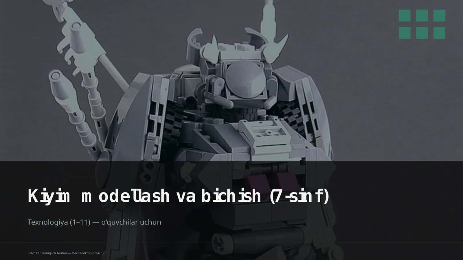 Kiyim modellash va bichish (7-sinf) 1