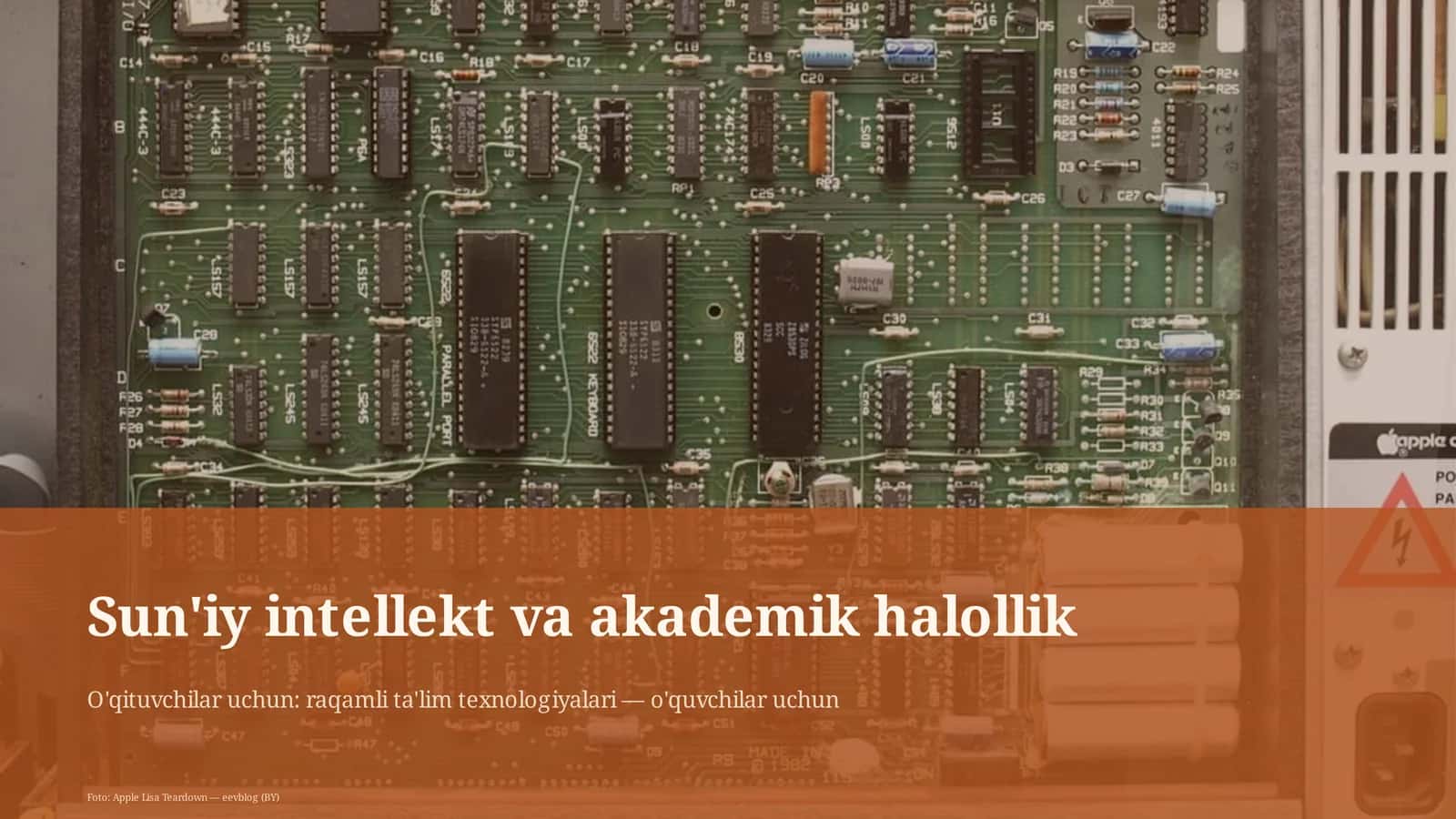 Sun'iy intellekt va akademik halollik 1