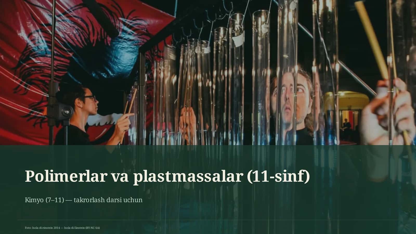 Polimerlar va plastmassalar (11-sinf) 1