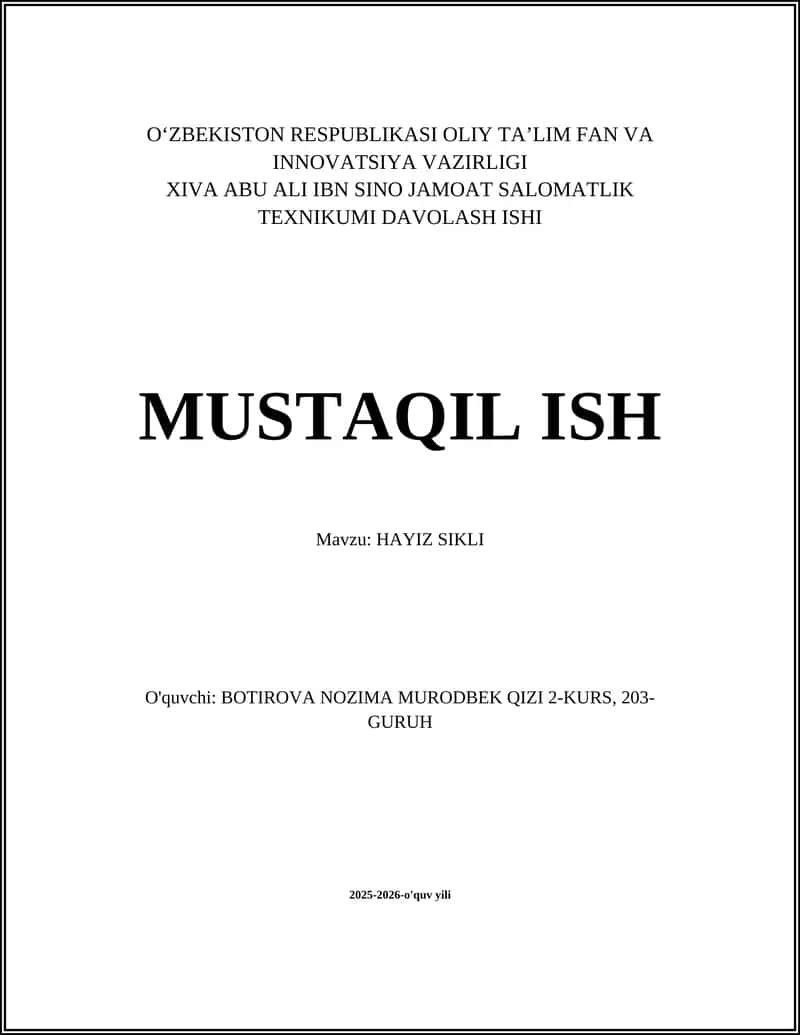 HAYIZ SIKLI 1