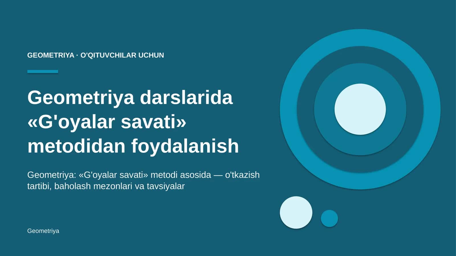 geometriya darslarida g'oyalar savati metodidan foydalanish 9729 1