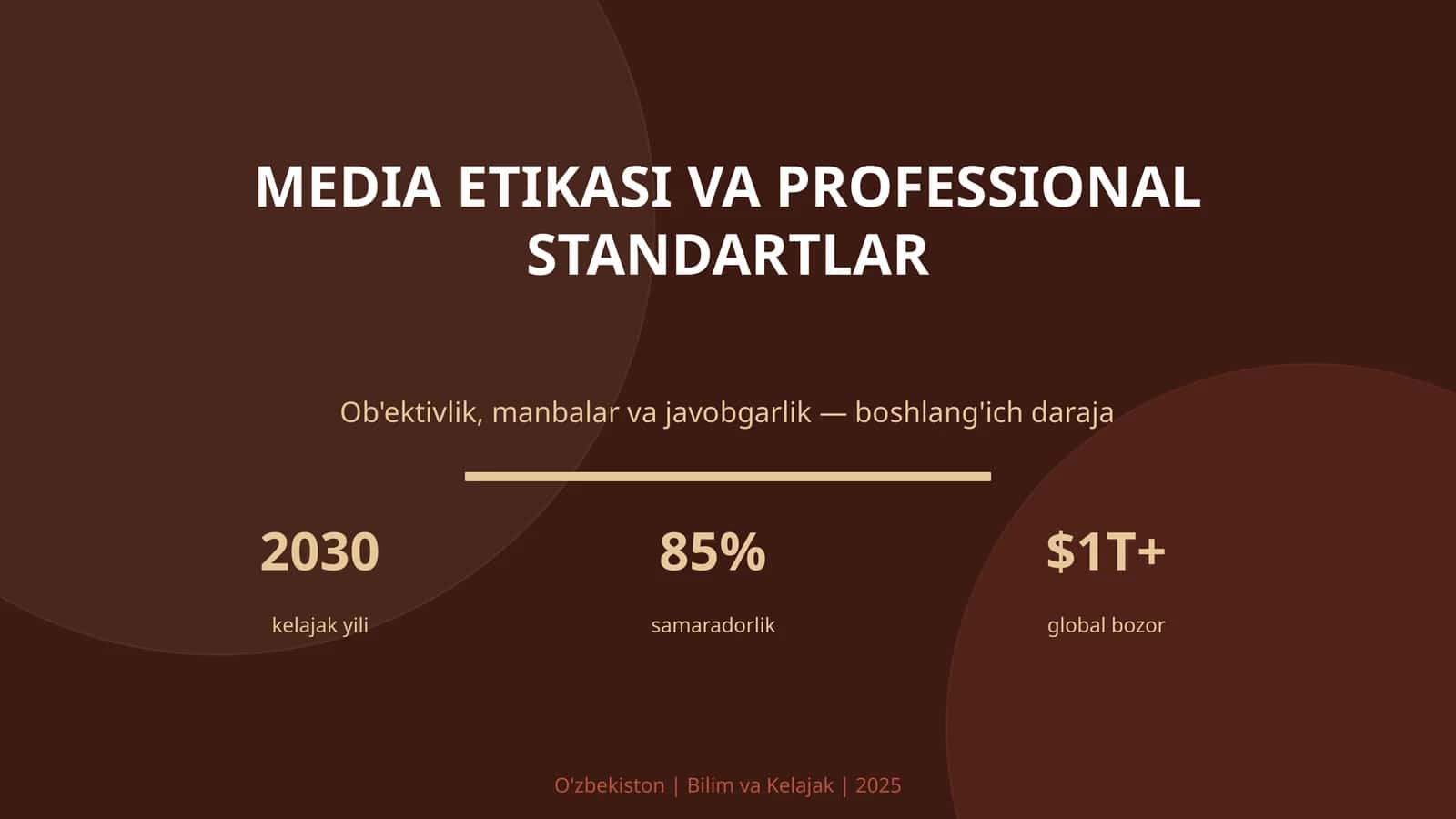 Media Etikasi va Professional Standartlar 1