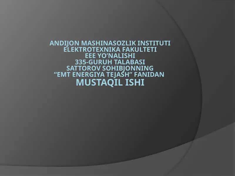 Energiya nitejashi 1