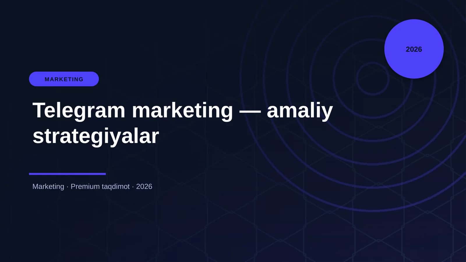 Telegram marketing — amaliy strategiyalar 1