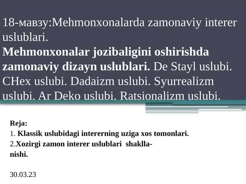 Mehmonxonalarda zamonaviy interer uslublari 1